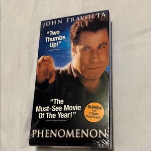 Phenomenon VHS Tape - John Travolta - Blue & Black Cover